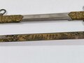 U.S. Army, Fine Presentation Officer´s Sword with Scabbard, Model 1860, Blade Etching "Capt. J. G. Frothingham 1869-1887", made by Bent & Bush Boston Massachusetts, Blade 79 cm (31")  total 99 cm, good condition