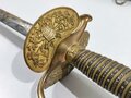 U.S. Army, Fine Presentation Officer´s Sword with Scabbard, Model 1860, Blade Etching "Capt. J. G. Frothingham 1869-1887", made by Bent & Bush Boston Massachusetts, Blade 79 cm (31")  total 99 cm, good condition