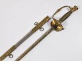 U.S. Army, Presentation Officer´s Sword with Scabbard, Model 1860, Blade Etching "Capt. J. G. Frothingham 1869-1887", made by Bent & Bush Boston Massachusetts, Blade 79 cm (31")  total 99 cm, good condition. Original ?