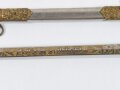 U.S. Army, Presentation Officer´s Sword with Scabbard, Model 1860, Blade Etching "Capt. J. G. Frothingham 1869-1887", made by Bent & Bush Boston Massachusetts, Blade 79 cm (31")  total 99 cm, good condition. Original ?
