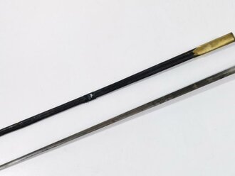 U.S. Civil War, Officers´s Sword with leather Scabbard and mother of pearl Grip, Blade 77 cm (30") total 91 cm (36"), good condition, scabbard 2 times broken