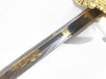 U.S. Civil War, Officers´s Sword with leather Scabbard and mother of pearl Grip, Blade 77 cm (30") total 91 cm (36"), good condition, scabbard 2 times broken