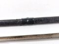 U.S. Civil War, Officers´s Sword with leather Scabbard and mother of pearl Grip, Blade 77 cm (30") total 91 cm (36"), good condition, scabbard 2 times broken