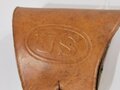 U.S. WWI, AEF Leather Holster M1916 for Colt M1911, "WARREN LEATHER GOODS CO. 1918 J.A.O.", dated 1918, ca. 27 x 13 x 6 cm, very good condition