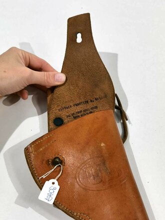 U.S. WWII, Leather Holster for Revolver M1917, "U.S. MILWAUKEE SADDLERY CO. 1944", dated 1944, ca. 35  x 15 x 6 cm, very good condition