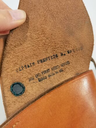 U.S. WWII, Leather Holster for Revolver M1917, "U.S. MILWAUKEE SADDLERY CO. 1944", dated 1944, ca. 35  x 15 x 6 cm, very good condition