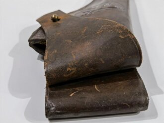 U.S. WWI, AEF Leather Holster M1909  for Revolver M1917, "G.&K 1918 A.G.", dated 1918, ca. 32  x 14 x 5 cm, very good condition