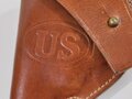 U.S. REPRODUCTION, Leather Holster M1909  for Revolver M1917, "ROCK ISLAND ARSENAL W.T.G", ca. 32  x 14 x 5 cm, as good as new