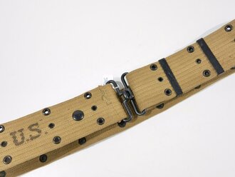 U.S. WWI, AEF Pistol Belt M1912, ca. 120 x 6 cm, very...