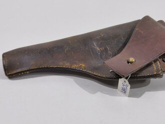 U.S. WWI ?, Leather Holster M1909  for Revolver M1917, ca. 32  x 14 x 5 cm, hole in the bottom, used