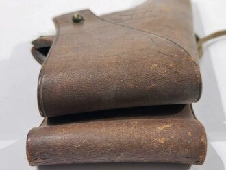 U.S. 1911 dated, Leather Holster M1909 for Revolver M1909, "ROCKISLAND ARSENAL 1911. H.E.K./303 D 37 ", ca. 28  x 13 x 5 cm, good condition