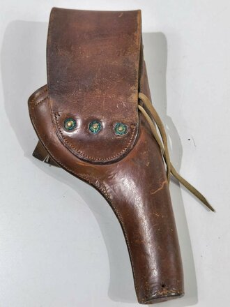 U.S. 1911 dated, Leather Holster M1909 for Revolver M1909, "ROCKISLAND ARSENAL 1911. H.E.K./303 D 37 ", ca. 28  x 13 x 5 cm, good condition