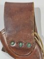 U.S. 1911 dated, Leather Holster M1909 for Revolver M1909, "ROCKISLAND ARSENAL 1911. H.E.K./303 D 37 ", ca. 28  x 13 x 5 cm, good condition