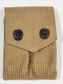 U.S. WWI, AEF Double/Twin Magazine Pouch M1912 for Colt M1911, "Mills", dated April 1918, 14 x 10 x 2 cm, vgc