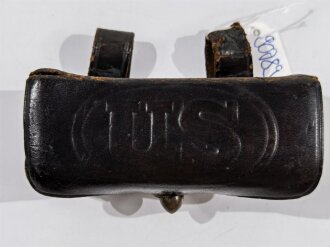 U.S. 1910 dated .38 Pistol Ammunition Pouch with wooden...