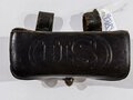 U.S. 1910 dated .38 Pistol Ammunition Pouch with wooden inlay for 12 cartridges, Rock Island Arsenal