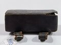 U.S. 1910 dated .38 Pistol Ammunition Pouch with wooden inlay for 12 cartridges, Rock Island Arsenal