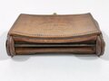 U.S. Army Indian Wars, M1874 McKeever Cartridge Box/Pouch for 45-70 Springfield Rifle and Palmer Brace System, 2nd Type/Pattern, ca. 10 x 14 x 4 cm, used condition, tap for clip is loose