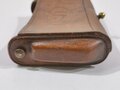 U.S. Army Indian Wars, M1874 McKeever Cartridge Box/Pouch for 45-70 Springfield Rifle and Palmer Brace System, 2nd Type/Pattern, ca. 10 x 14 x 4 cm, used condition, tap for clip is loose