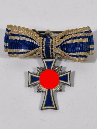 Ehrenkreuz der deutschen Mutter in silber, Miniatur an Bandschleife