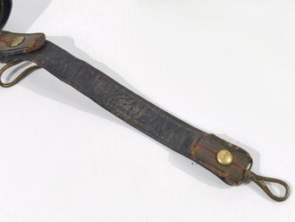 U.S. Army Indian Wars/Spanish American War, Officer´s Sword Belt with Buckle and Strap, Buckle 5 x 7,5 cm, used condition