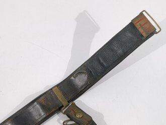 U.S. Army Indian Wars/Spanish American War, Officer´s Sword Belt with Buckle and Strap, Buckle 5 x 7,5 cm, used condition