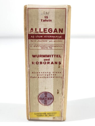 Wurmmittel " Allegan" von Bayer,...