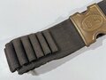 U.S. Army Indian Wars/Spanish American War, Cartridge Belt with stamped Mills M1881 H-Buckle and Loops for 45 Cartridges, Buckle 8  x 7 cm, Belt possibly not matching to Buckle, very good condition