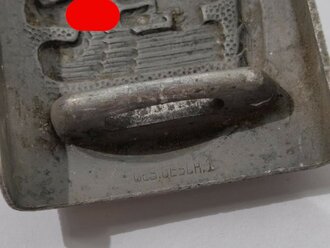 Deutsches Rotes Kreuz, Koppelschloss für Mannschaften aus Aluminium, guter Zustand