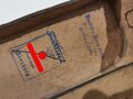 Paar Sanitätstaschen Deutsches Rotes Kreuz aus schwarzem Leder. Eigentumstempel " SA der NSDAP Sturm 26/215 Flensburg"  Guter Zustand