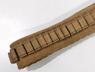 U.S. Army Indian Wars, .38 Caliber Cartridge Belt with US Buckle and Loops for 45 Cartridges, Buckle 6  x 7 cm, good condition