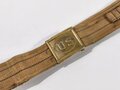 U.S. Army Indian Wars, .38 Caliber Cartridge Belt with US Buckle and Loops for 45 Cartridges, Buckle 6  x 7 cm, good condition