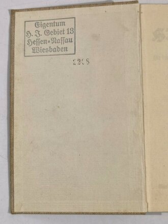 "HJ im Dienst" Ausbildungsvorschrift für die Ertüchtigung der Deutschen Jugend. 352 Seiten, guter Zustand