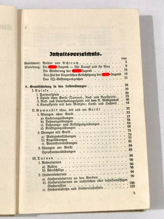 "HJ im Dienst" Ausbildungsvorschrift für die Ertüchtigung der Deutschen Jugend. 352 Seiten, guter Zustand