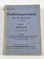 H.Dv. 220/4 " Ausbildungsvorschrift für die Pioniere" Teil 4, Sperren. Datiert 1943, 434 Seiten, gebraucht