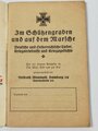 1.Weltkrieg, etwa siebzigseitiges Heft " Deutsche und Oesterreichische Lieder"