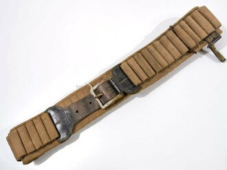 U.S. Army Indian Wars, "Prairie" Cavalry Cartridge Belt M1885  for .45 - .70 and Sabre Hook, "ROCKISLAND ARSENAL W.T.G", Buckle 5  x 5 cm, good condition