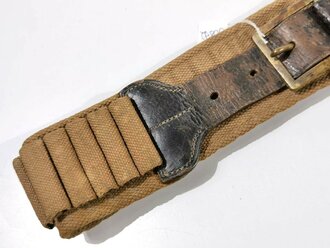 U.S. Army Indian Wars, "Prairie" Cavalry Cartridge Belt M1885  for .45 - .70 and Sabre Hook, "ROCKISLAND ARSENAL W.T.G", Buckle 5  x 5 cm, good condition