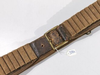 U.S. Indian Wars, "Prairie" Cartridge Belt M1876 with 53 Loops , marking, "G 19"/"A.N. Smith", Buckle 6  x 5 cm, good condition