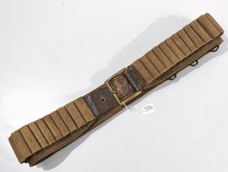 U.S. Indian Wars, "Prairie" Cartridge Belt M1876 with 53 Loops , marking, "G 19"/"A.N. Smith", Buckle 6  x 5 cm, good condition