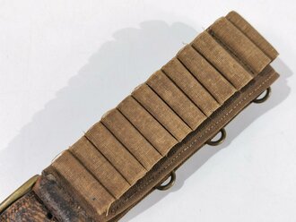 U.S. Indian Wars, "Prairie" Cartridge Belt M1876 with 53 Loops , marking, "G 19"/"A.N. Smith", Buckle 6  x 5 cm, good condition