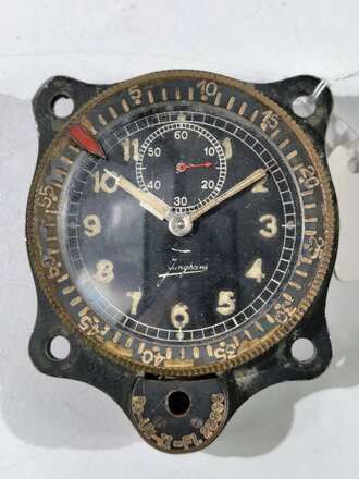 Luftwaffe Borduhr Bo-Uk II ( für Navigator )Bauart Junghans, Fl 23886. Nicht komplett,  Gehäusedeckel lässt sich nicht ohne weiteres öffnen