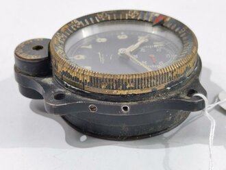 Luftwaffe Borduhr Bo-Uk II ( für Navigator )Bauart Junghans, Fl 23886. Nicht komplett,  Gehäusedeckel lässt sich nicht ohne weiteres öffnen