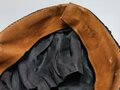 U.S. Civil War, CSA Confederate Infantry Officer´s Cap Kepi for Captain with quatrefoil on the crown, visor buttons with confederate eagle, used condition, moth holes