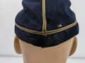 U.S. Civil War, CSA Confederate Infantry Officer´s Cap Kepi for Captain with quatrefoil on the crown, visor buttons with confederate eagle, used condition, moth holes