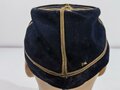 U.S. Civil War, CSA Confederate Infantry Officer´s Cap Kepi for Captain with quatrefoil on the crown, visor buttons with confederate eagle, used condition, moth holes