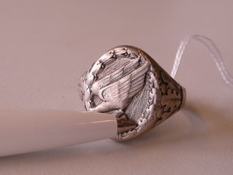 Fallschirmjäger Ring, getragenes Originalstück, selten