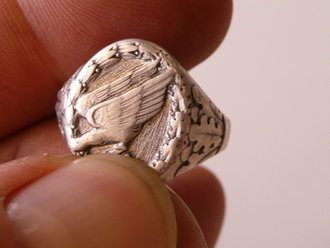 Fallschirmjäger Ring, getragenes Originalstück, selten