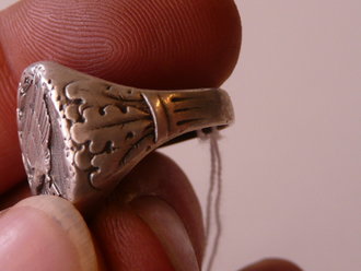 Fallschirmjäger Ring, getragenes Originalstück, selten