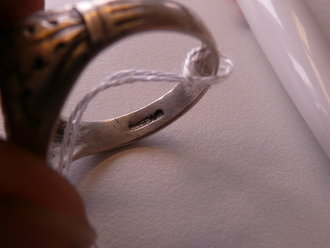 Fallschirmjäger Ring, getragenes Originalstück, selten